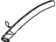 Mopar 4865568AD Weatherstrip, Folding Top Side Rail