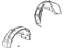 Mopar 4857222AB Fender Liner, Front Passenger Side