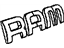 Mopar 68082444AA Nameplate, Front