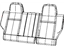 Mopar 1UD81XDVAA Cover Rear Seat Back Right