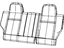 Mopar 1UD80DK2AA Cover Rear Seat Back Right