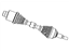 Mopar 68079566AB Axle Assembly, Front Passenger Side