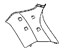Mopar 5HS30BD1AI Rear Trim Panel, Light Gray, Passenger Side