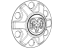 Mopar 68504590AA Cap Wheel Center