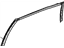 Mopar 4894358AJ Upper Weatherstrip, Rear Passenger Side