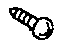 Mopar MF453076 Screw, Front Door (Tapping, Black 4X10)