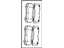 Mopar 68034993AA Brake Pads, Rear