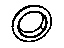 Mopar 4806474AA Retainer Ring, Dark Silver, Rear