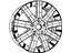 Mopar 1BD60XZAAD Wheel, Alloy