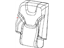 Mopar 5RA50DX9AB Cover Rear Seat Back Right