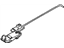 Mopar 5066433AB Guide Sunroof Track with Right & Left Guides, 2 Push Nuts