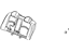 Mopar TA431L5AB Buckle End, Taupe, Rear Inner Driver Side