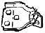 Mopar 55369192AB Hinge Front Door Lower