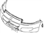 Mopar MR432891 Bumper Cover Upper Plate, Front Driver Side