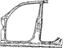 Mopar 5066398AC Panel Package Bodyside Aperture Front