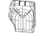 Mopar 6ED07LA3AA Cover Rear Seat Back 3RD Row