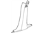 Mopar UM22BD1AE Lower Center Pillar Trim, Light Gray, Passenger Side