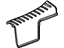 Mopar RJ44BDAAE Scuff Plate, Gray, Rear Passenger Side
