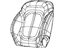 Mopar 5SJ82DX9AC Cover Front Seat Back