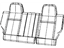 Mopar 1LK25XDVAA Cover Rear Seat Back 40% Side