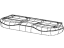 Mopar 6SJ28LXHAA Cover Rear Seat Cushion