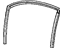 Mopar 4814639AC Run Channel, Rear Upper Driver Side