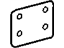 Mopar 5104056AA Step Bumper Mount Plate, Rear
