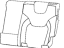 Mopar 6ST15DX9AD Cover Rear Seat Back Left