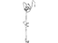 Mopar 5166010AA Brake Hose Bracket, Front Passenger Side