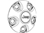 Mopar 1AH90RXFAD Cap Wheel Center