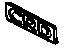 Mopar 4806209AA Nameplate [Crd (Common Rail Diesel) ]