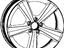 Mopar 1TH59XZAAA Wheel Aluminum