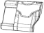 Mopar 6RU15DX9AA Cover Rear Seat Back 2ND Row Left