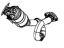 Mopar 68453857AB Catalytic Converter, Driver Side
