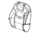 Mopar 6QB46HL1AA Cover Front Seat Back
