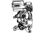 Mopar 4589273AE Latch Front Door See Illustration 140 For Clips