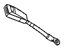 Mopar 5JW101D5AB Buckle End, Slate Gray, Front Inner Passenger Side