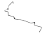 Mopar 68282413AB Tube Brake Rear Crossover