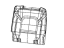 Mopar 7AR59BD3AA Cover Rear Seat Back Left