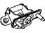 Mopar 4589531AA Hinge, Rear Driver Side