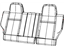 Mopar 5PR47DK2AA Cover Rear Seat Back Left