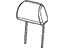 Mopar 1VU88DX9AA Headrest, Black, Front