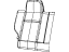 Mopar 6FG72HL1AA Cover Rear Seat Back Right