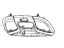 Mopar 5ZV57DX9AB Bezel Overhead Console