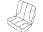Mopar 1NN571K2AA Cover Rear Seat Back 40%, Left