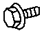 Mopar 6104022AB Screw Hexagon Head M8X1.25X16.00