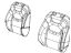 Mopar 6SS75HL1AB Cover Front Seat Back