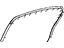 Mopar 5065457AF Weatherstrip Rear Door Mounted