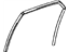 Mopar 5065455AE Weatherstrip Rear Door Flush Glass