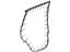 Mopar 68045996AA Weatherstrip Rear Door Mounted